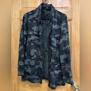 Dear John camo military jacket with zip away hood size S